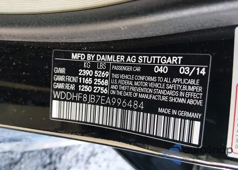 2014 Mercedes-Benz E 350 4Matic z USA, uszkodzony, nr VIN WDDHF8JB7EA996484